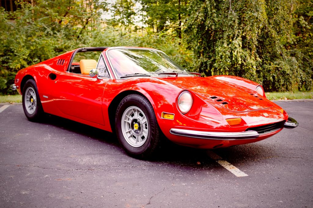 Red classic car - classic Ferrari