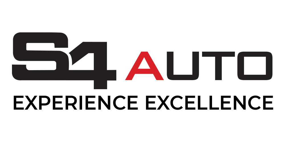 S4 Auto logo with a red A in the center and the slogan 'Experience Excellence' beneath it.
